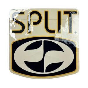 Vintage Split Skateboarding Sticker Large Surf Skate Snow 90s Grunge 7x7